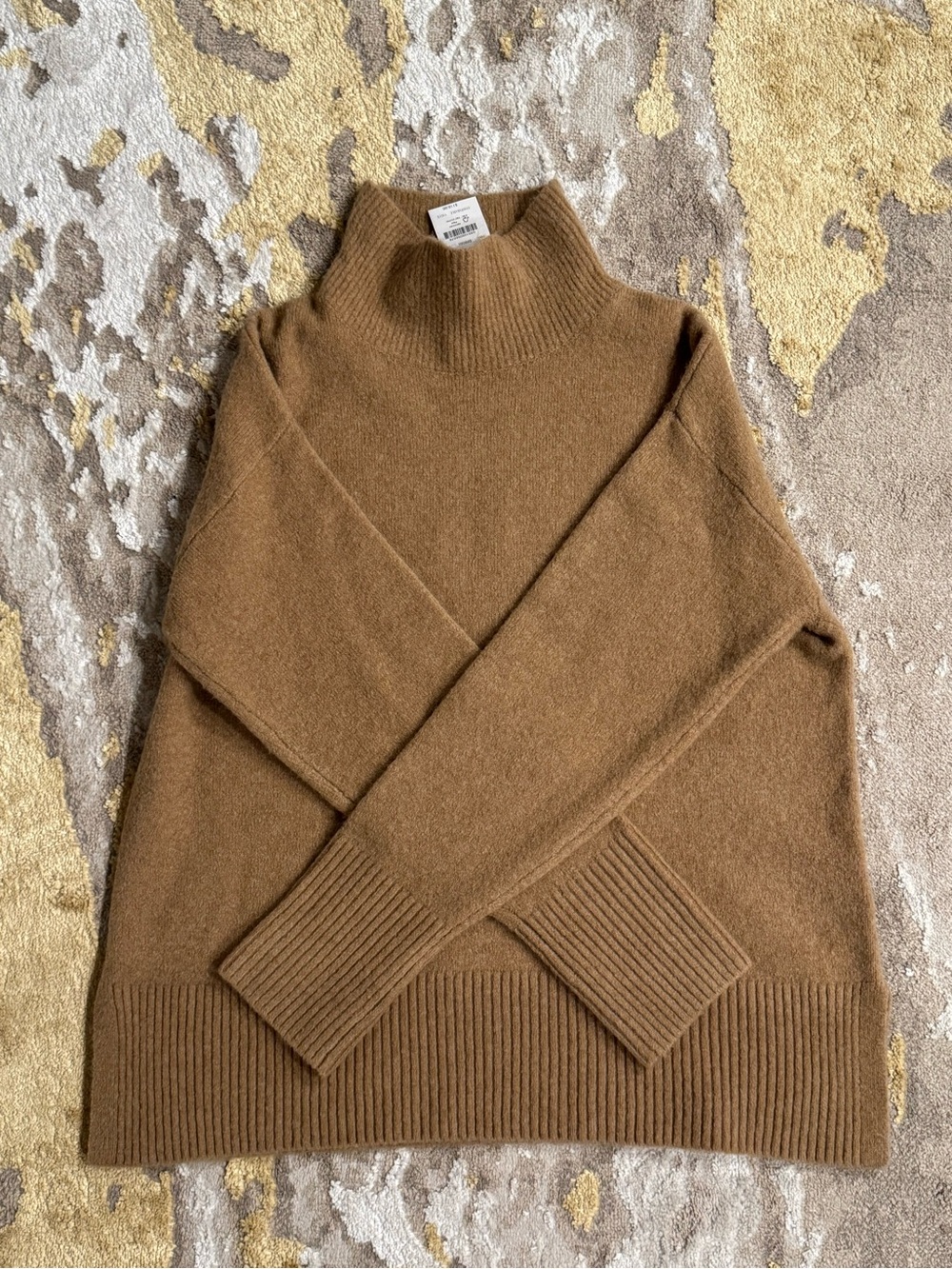 Brand New Classic Extra Soft J. Crew Mock Neck Sweater - Brown